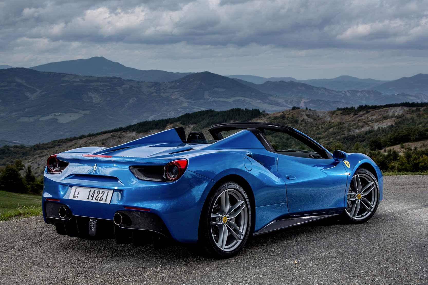Ferrari 488 Spider Pista Rückansicht