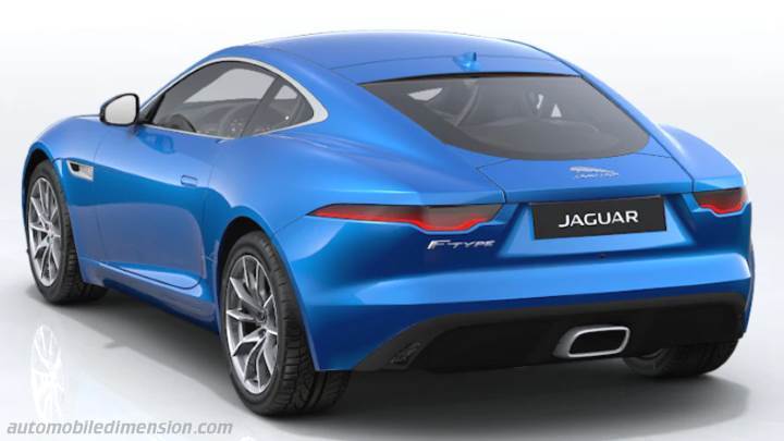 Jaguar F-type Coupe P300 Rückansicht