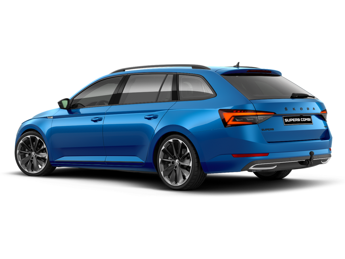 Skoda Superb Combi 1.4 TSI PHEV Sportline Business Rückansicht
